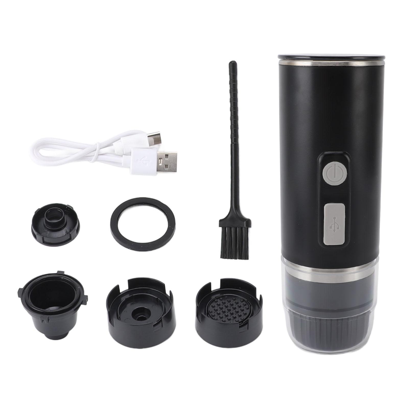 Tragbare Kaffeemaschine 15bar ABS Kapseln gemahlener Kaffee Extraktion elektrische Kaffeemaschine mit USB L