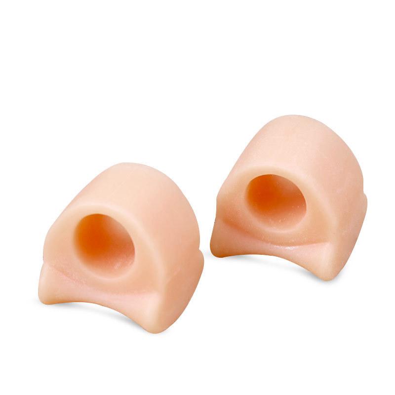 1 paar Zehen Silikon Bunion Schutz Fuß Pflege Orthopädische Zehen Separatoren Finger Toe Separator Korrektur Pad Fuß Pflege Werkzeug beige