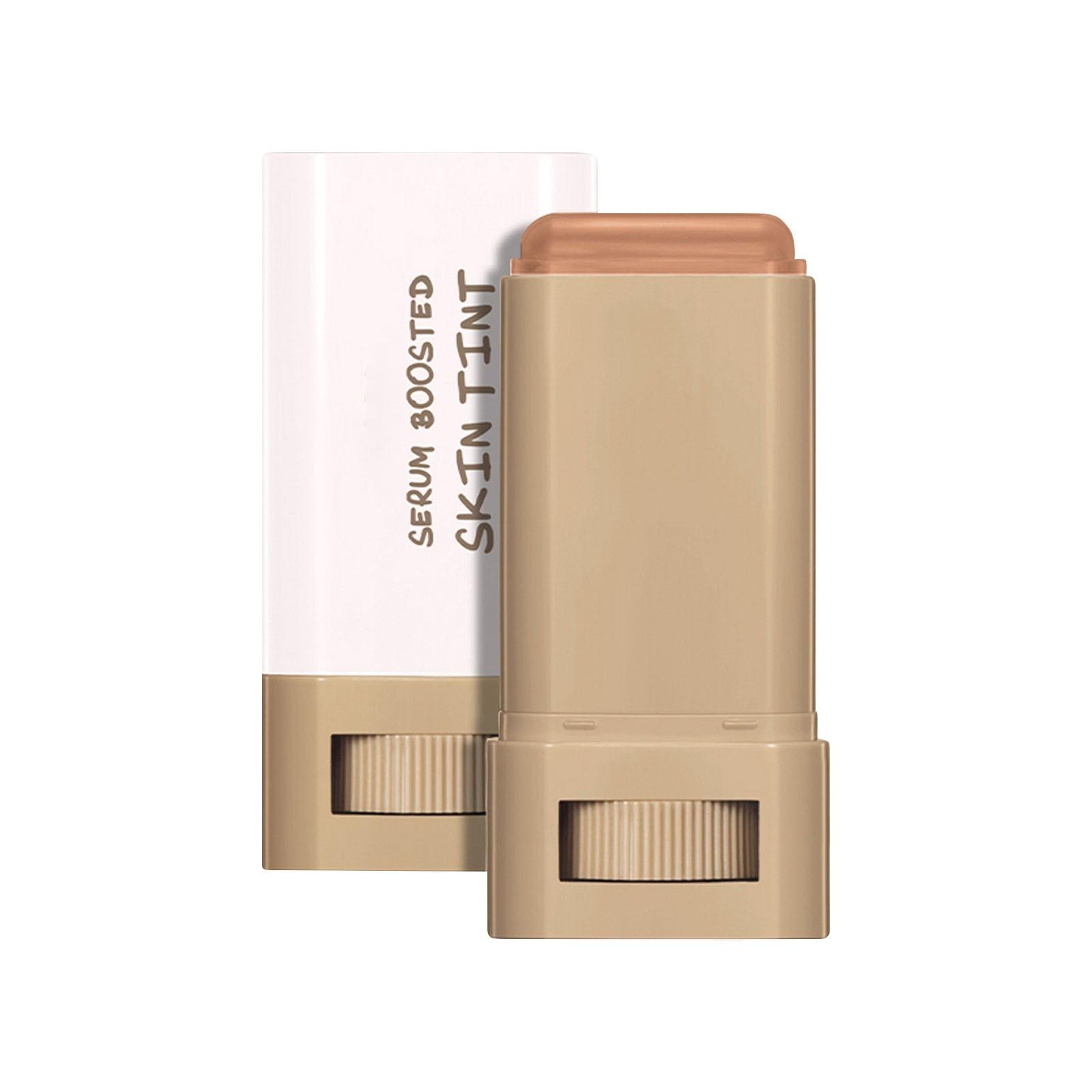 Foundation Stick Beauty Balm Serum Boosted Skin Tint, Fest getönter Feuchtigkeitsserum-Stick Foundation Face Stick für Frauen One Size kamelfarben