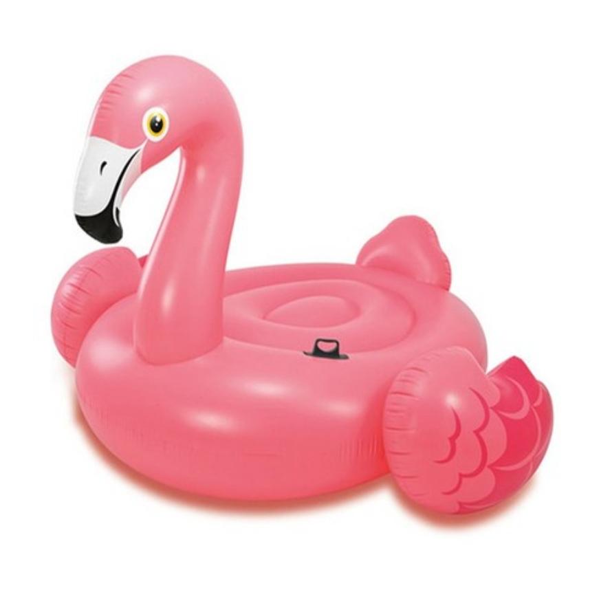 [Intex] Pfauenförmiger Island-Schwimmring 57250 / Flamingo-Aufblasfigur 57558 Flamingo pink