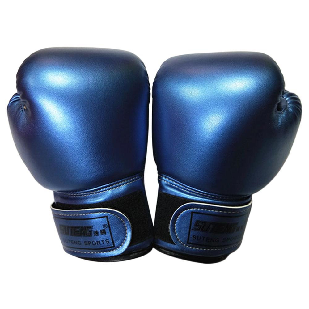 Kinder Boxhandschuhe Kickboxen Muay Thai Boxsack Trainingshandschuhe Outdoor-Sporthandschuhe blau