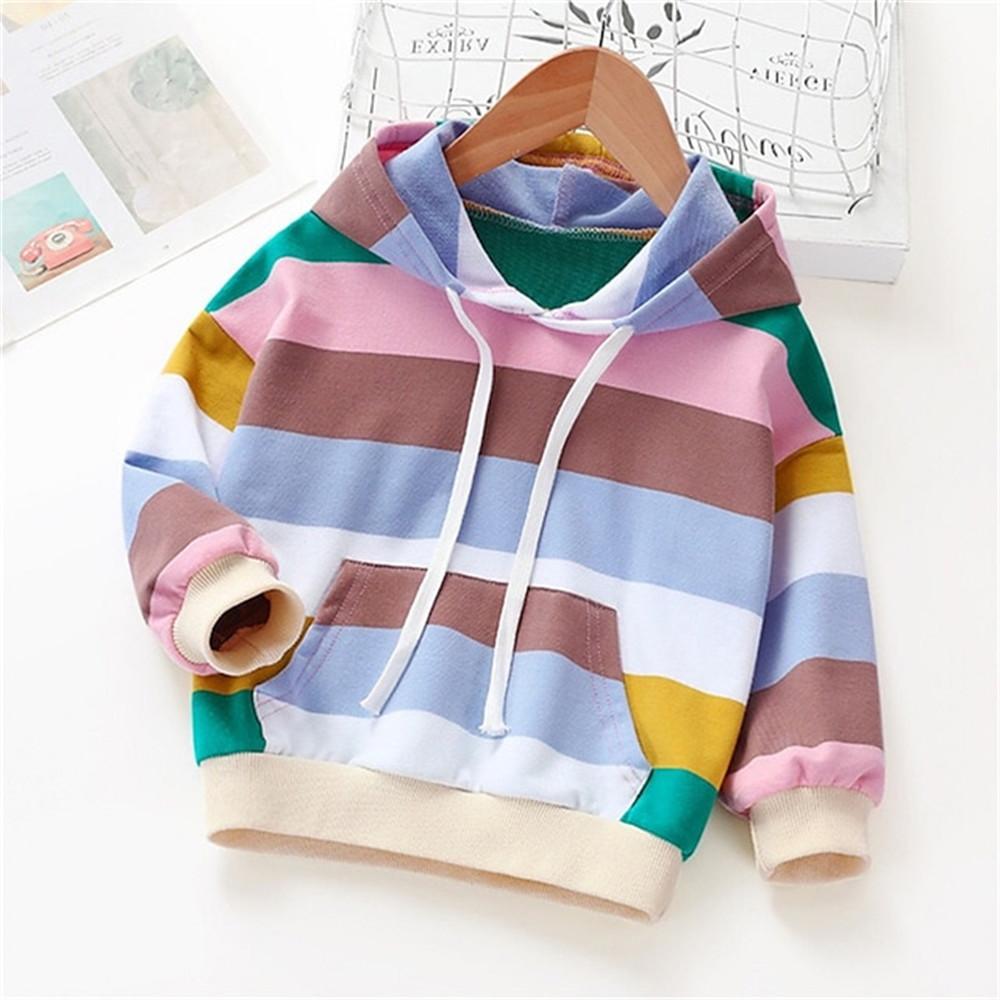 2024 Kawaii Kinder Mädchen Hoodie Regenbogen Einhorn Langarm Jungen Kleidung 2 bis 8 Jahre Outdoor Kleidung für Kinder Sweatshirts Oberteil 100CM gray
