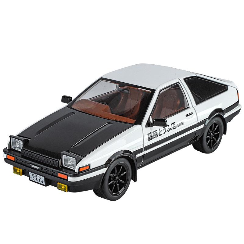 Initial D 1/18 TOYOTA AE86 Trueno Sportwagen Legierung Metall Druckguss Modellauto Heimdekoration Desktop-Display Ornamente Sammeln