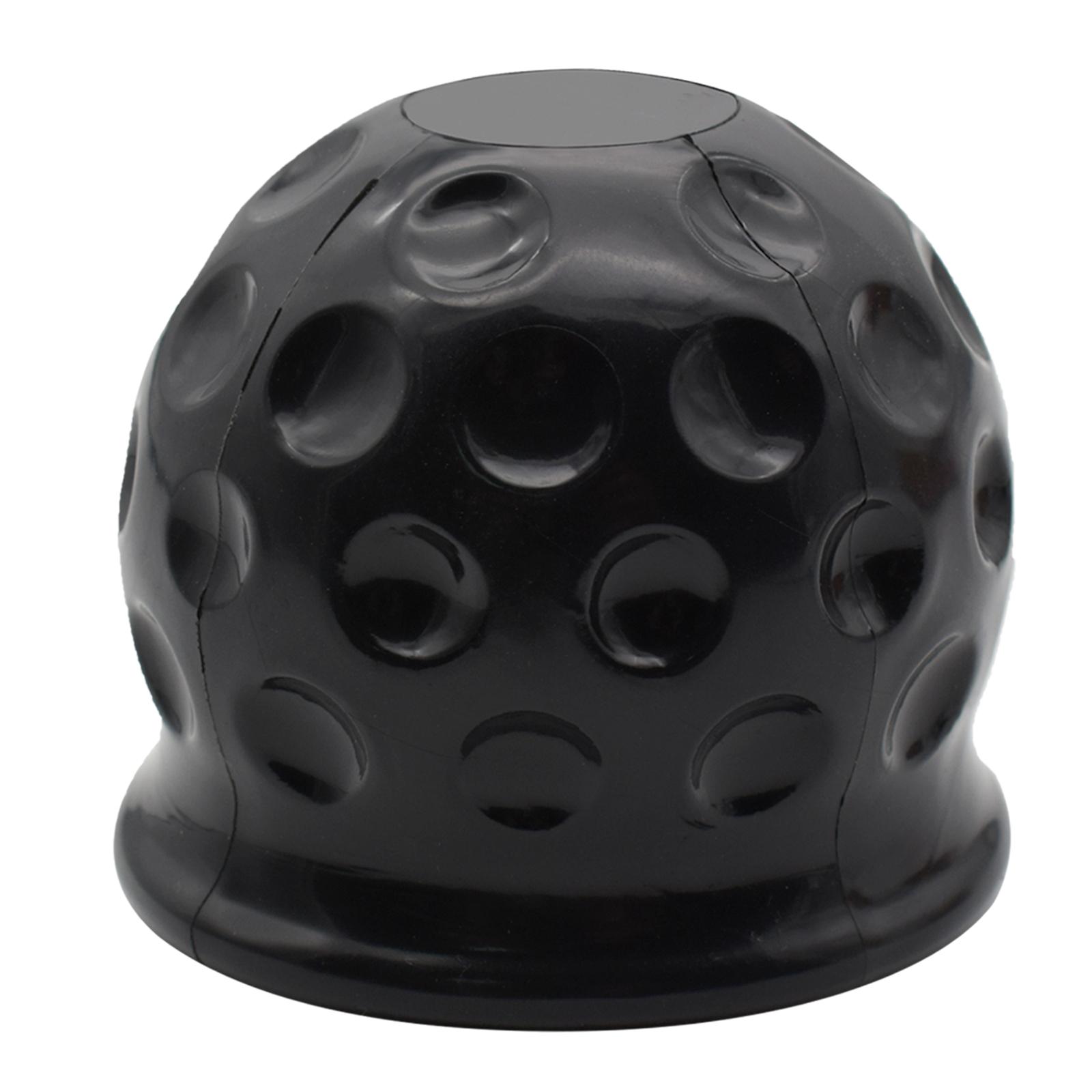 Anhängerkupplungskugel-Abdeckkappe, Anhängerkupplung, universell, schwarz, 50 mm, Gummi, für Wohnwagen, Anhänger, Anhängerkupplung, schützt Auto-Styling-Zubehör schwarz