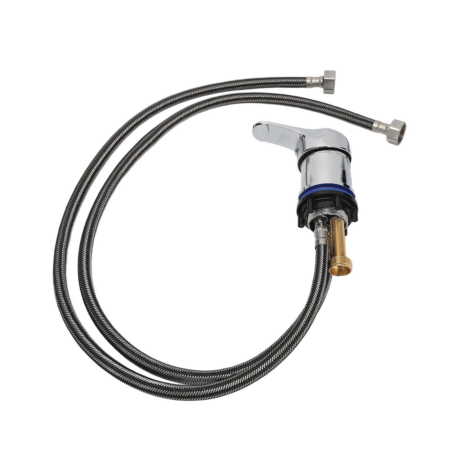 Shampoo-Bett Mischbatterie Professionell 31,5 Zoll Shampoo-Becken Armatur Schlauch für Shampoo-Bett