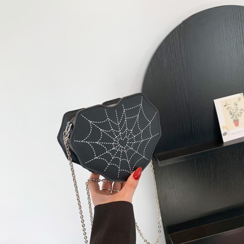 Neue Süßes Mädchen Cool und Würzig Liebe Umhängetasche Personalisiert Lässig Einfach Box-Tasche Ketten-Schultertasche gray