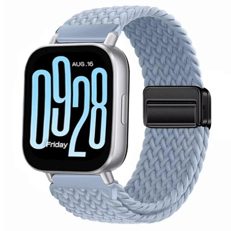 Magnetisches Nylonarmband für Redmi Watch 5 Active Smartwatch-Armband Geflochtenes Armband Armband für Xiaomi Redmi 5 Lite Zubehör Redmi Watch 5 Active licht lila