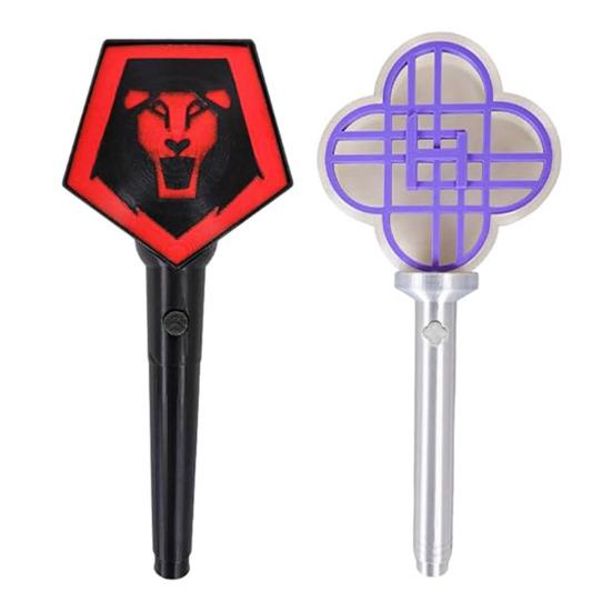 1/2 Stück Leuchtender Zauberstab Cosplay Requisite 3D-gedruckter Leuchtstab Halloween Kostüm Party Rollenspiel Cosplay Zubehör Cartoon Fans Geschenk