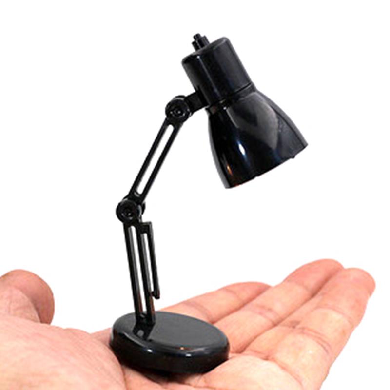 Miniatur-Deckenlampe, LED-Licht, Puppenhaus-Möbel, Spielzeug, Puppenhaus-Beleuchtung, Spielzeug schwarz