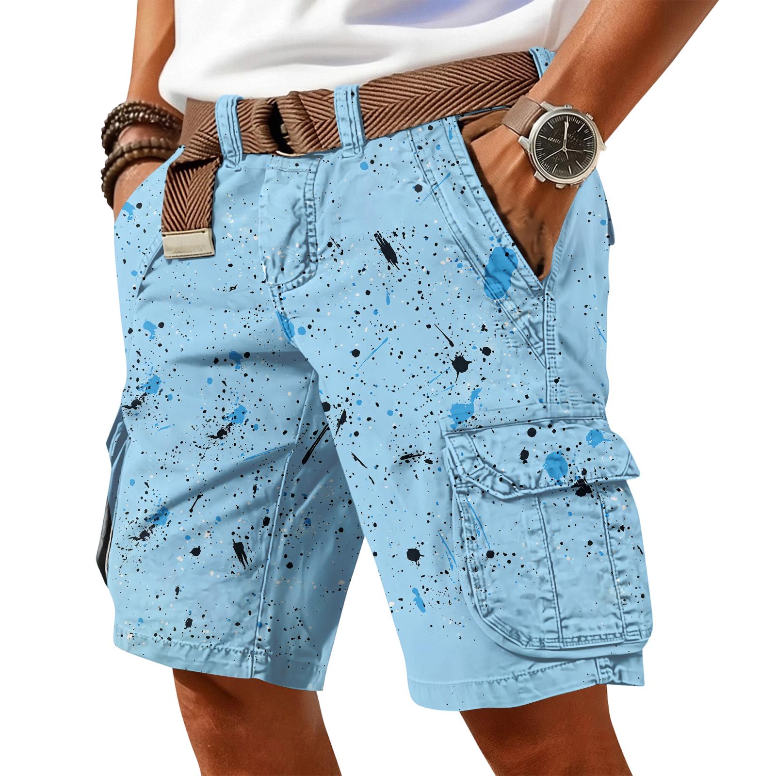 Herren Shorts Cargohosen für Herren UK mit Utility-Taschen Geeignet für Arbeitsshorts Herren und Outdoor-Aktivitäten Shorts für Herren UK XXL gray