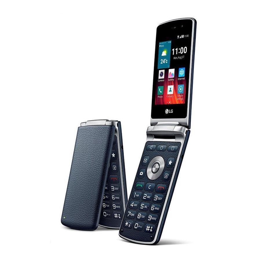 Generalüberholt Original LG LG Wine Smart LG H410 1GB RAM 4GB ROM Mobiltelefon mit 1 SIM Simple Set blau