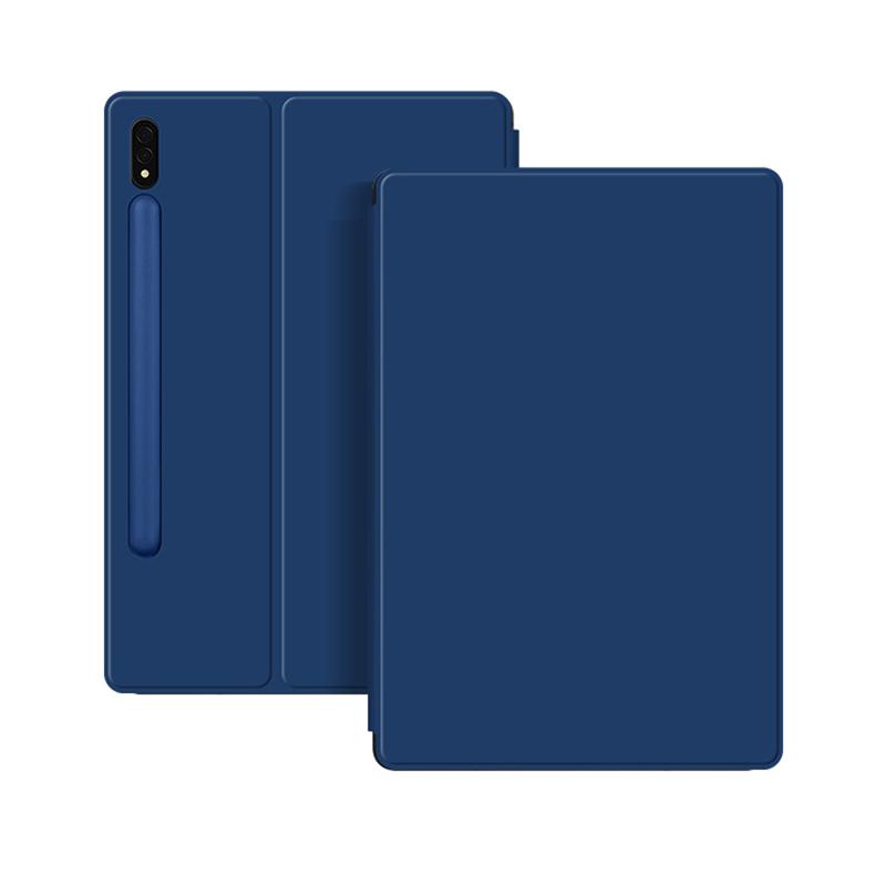 Magnetische Tablet-Hülle Für Samsung Galaxy Tab S8 S9 S10 Ultra 14.6 S7 Plus FE 12.4 11 Zoll TB-X710 Hülle Stifthalter Funda Capa Samsung Galaxy Tab S9 FE blau