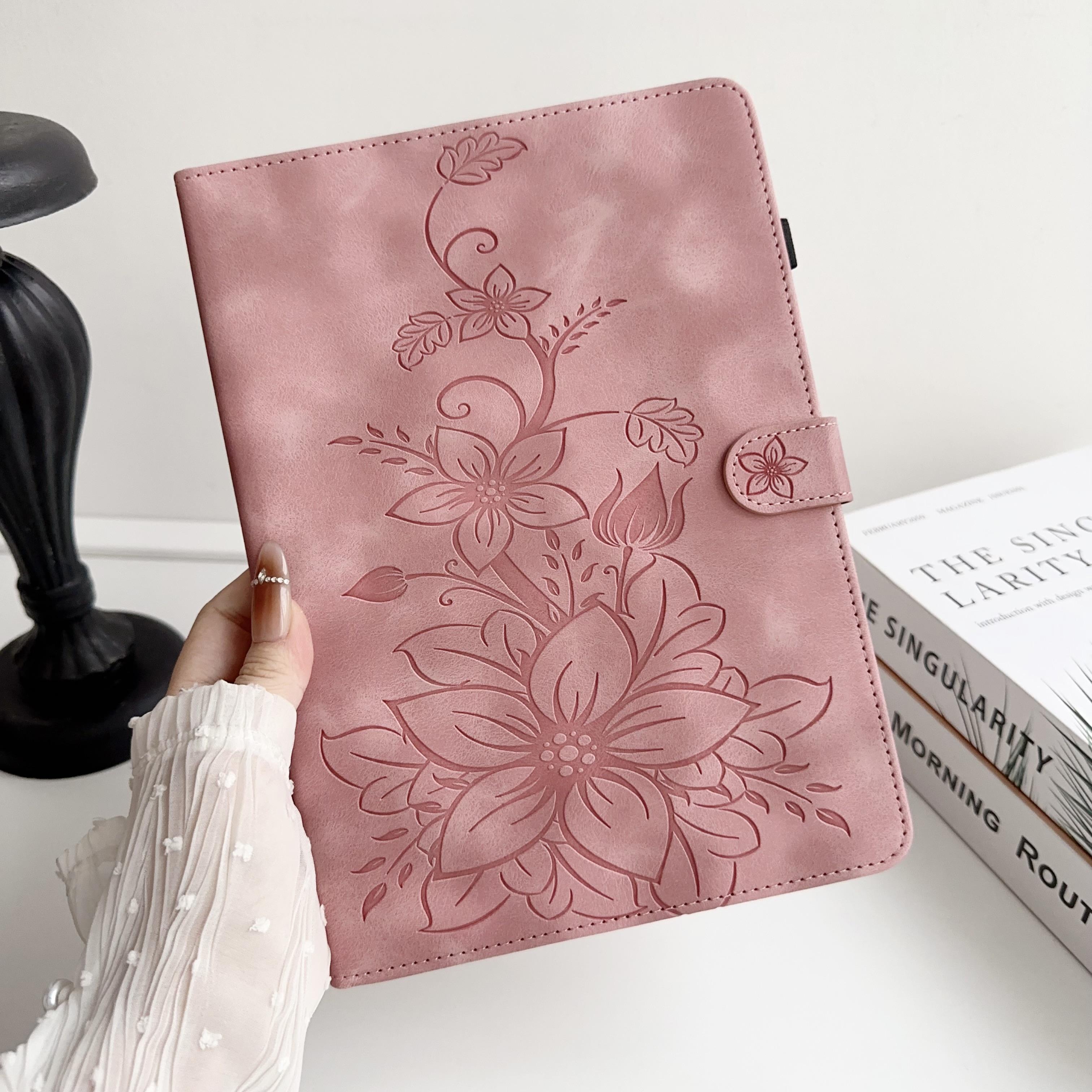 Für Apple iPad 9.7 (2017) (Auch bekannt als iPad (5. Generation)).Tablet-Hülle aus PU-Leder mit exquisitem floralem Prägedesign iPad 9.7 (2017)