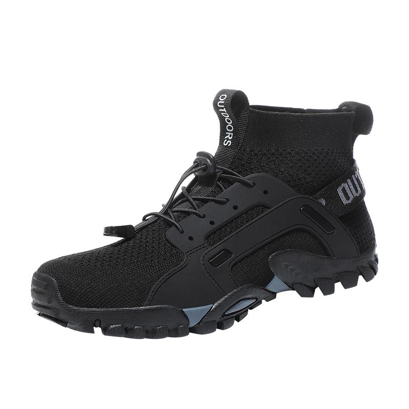 Herren Aquaschuhe Rutschfest Herren Sneaker Berg Wanderschuhe Schnelltrocknende Wasserschuhe Weiche Herren Freizeit Sneaker Größe 38-48 44 black