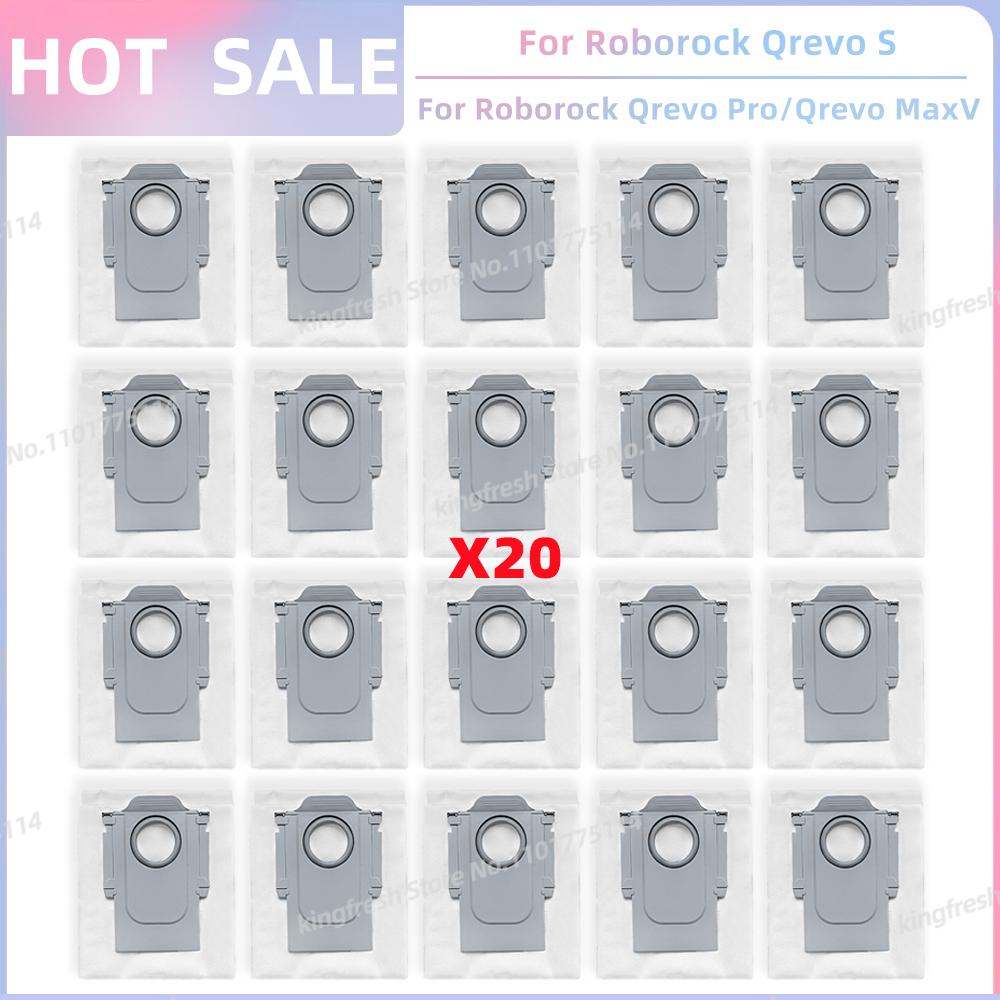 Passt für (Roborock Qrevo S, Qrevo Pro, Qrevo MaxV, Qrevo Plus) Staubsaugerteile Hauptbürste Seitenbürste Filter Wischmopp Tuch Staubbeutel