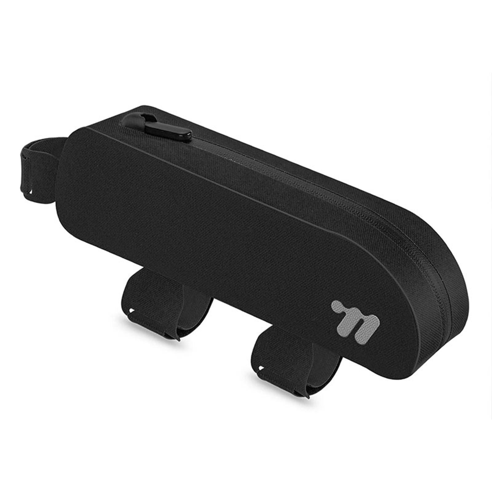 Rahmentasche für Mountainbike, Rennrad-Rahmentasche, windschneidendes Design, wasserabweisend, sicherer Sitz, 90 g schwarz