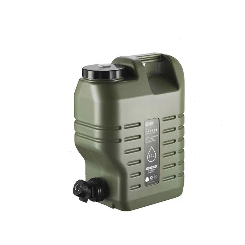 25L Camping-Wasserbehälter, tragbarer Notfall-PE-Wassertank mit Wasserhahn für Camping, Wandern 12L