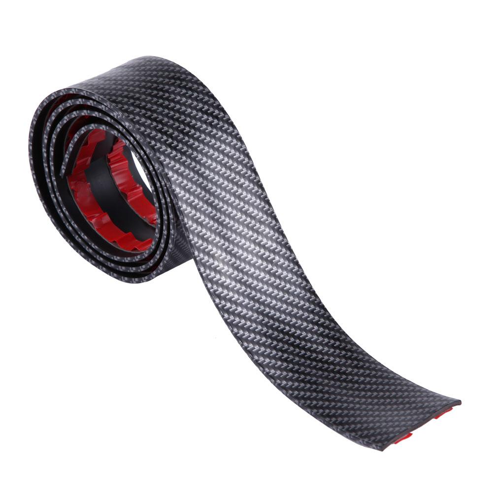 Autoaufkleber Kohlefaser Gummi Styling Einstiegsleisten Schutz Universal (5 * 100cm)