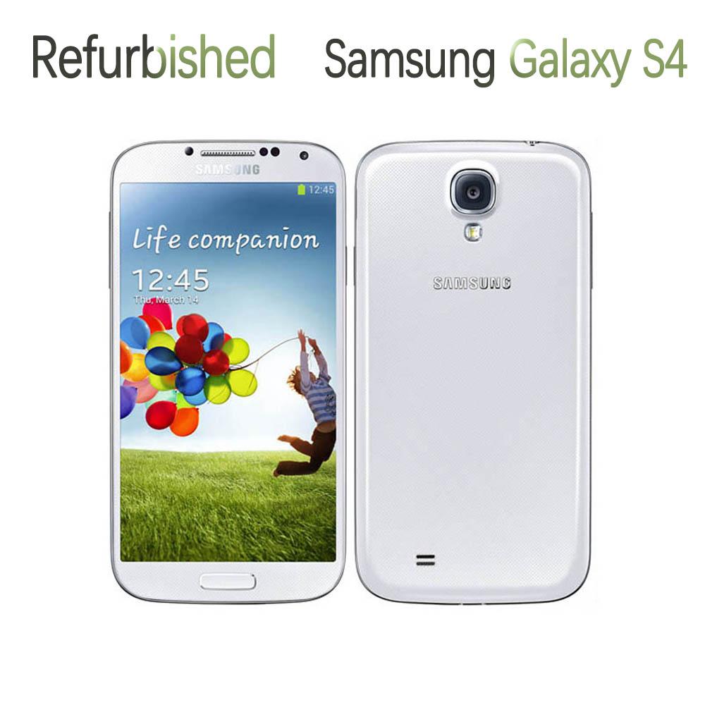 95% neues Refurbished Samsung Galaxy S4 i9500 i9505 2GB RAM 16GB ROM Mobiltelefon i9500 Simple Set weiß
