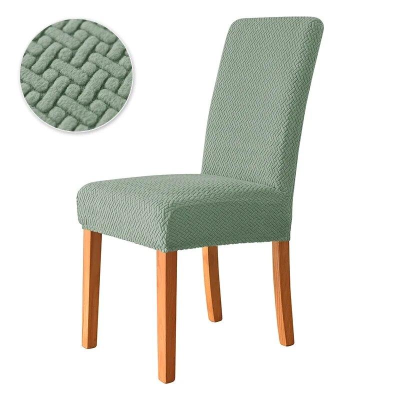 1/2/4/6 Stück elastischer Esszimmerstuhlbezug, Stretch-Jacquard, universelle Stuhlhussen für Esszimmer, Küche, Hochzeit, Bankett, Party 1 piece