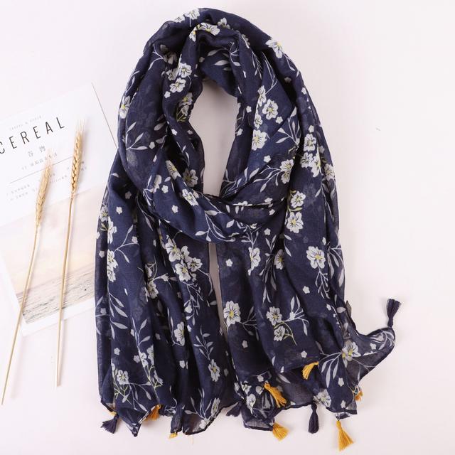 Marke Designer Frauen Schal Warme Printnd Strand Sarong Schals Luxus Baumwolle Leinen Bandana Moslemisches Hijab Weibliche Quaste Schals Pareo