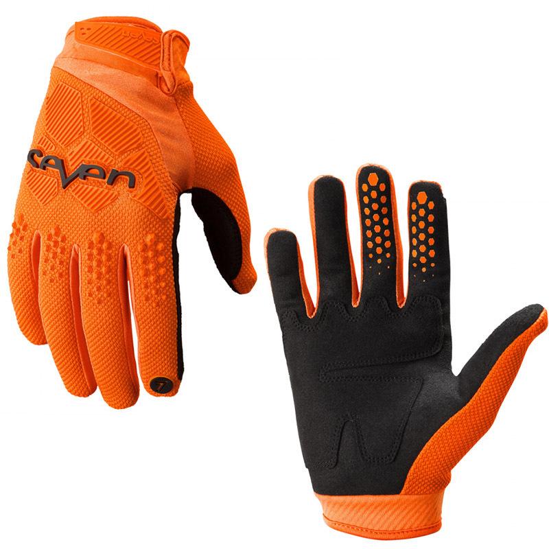 MTB Radfahren Handschuhe Moumtain Bike Winddicht Handschuhe Off Road MTB Motocross Anti-rutsch Motorrad Handschuh XXL orange