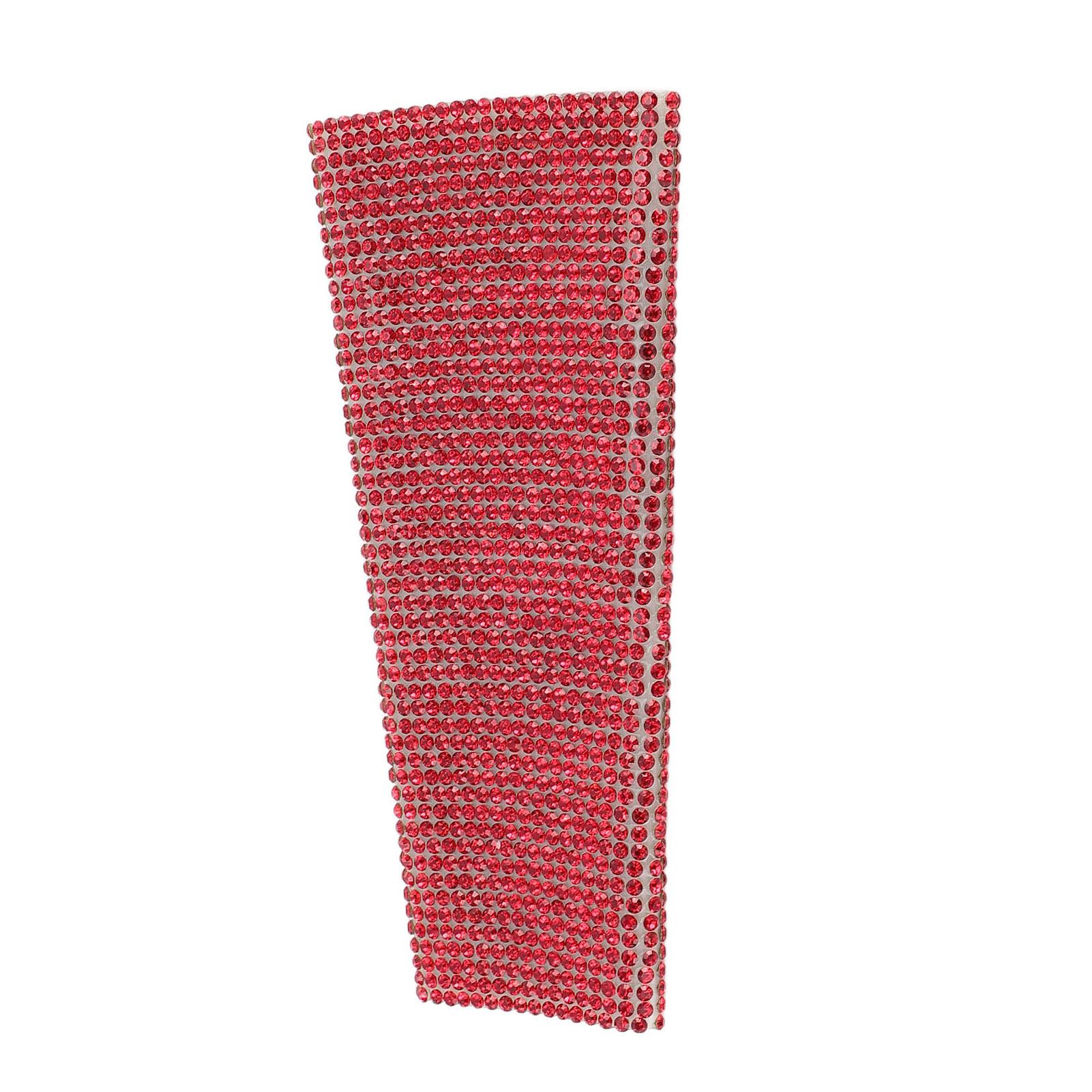 Mikrofon-Griffabdeckung Glas Funkelnd Bling Strass Mikrofon Dekorative Hülle Wickel für SM58 rot