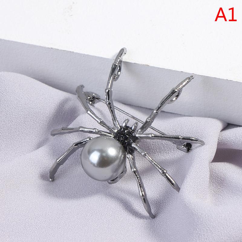 1 Stück Spinnenbrosche weibliche Corsage Geschenke Herren Accessoires Modeschmuck graue
