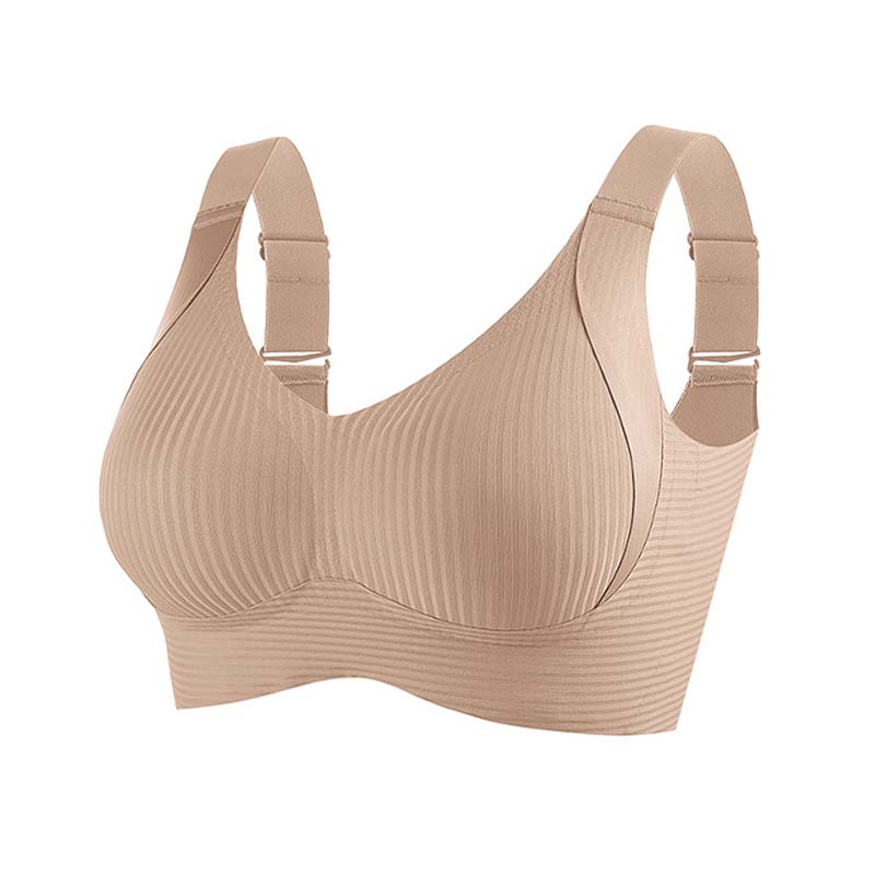 Nahtloser Push-Up-BH für Damen, kabellos, Bralette, sexy Unterwäsche, bequeme, dünne Körbchen, Damenunterwäsche, M-3XL XL beige