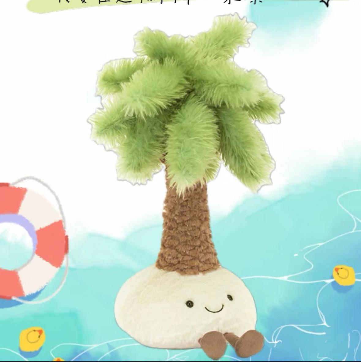 Süßer Kokos-Zitronen-Plüschtier mit Palmen-Design Perfektes Geschenk für Mädchen