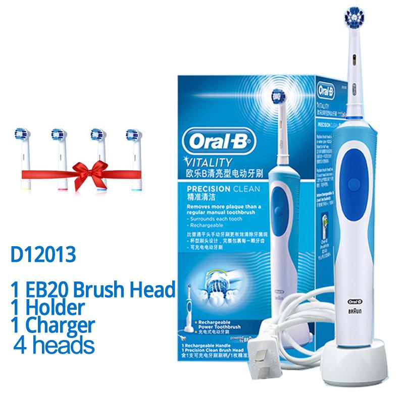 Elektrische Zahnbürste Oral B Vitality Erwachsene wiederaufladbare Zahnbürste Zähne Bürstenköpfe importiert