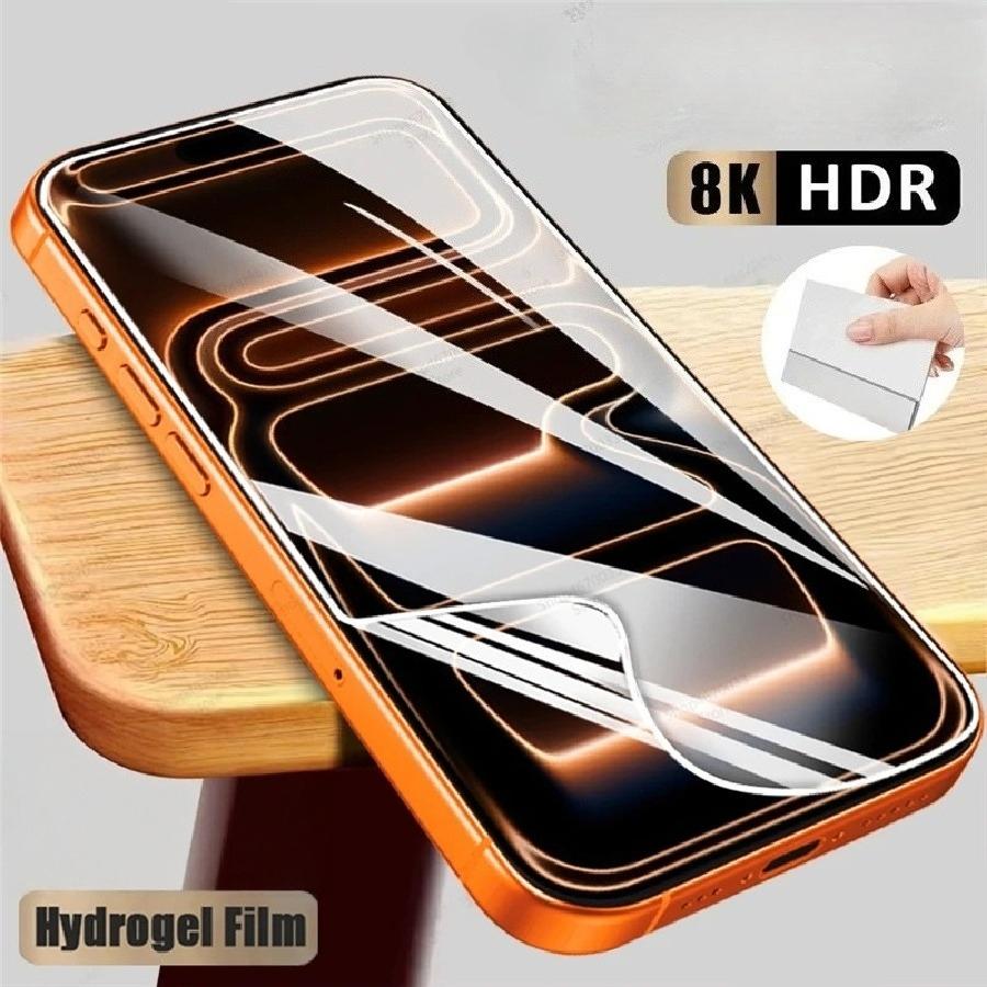 Für iPhone Air 17 16 15 14 13 12 mini 11 Pro Max X XS Max XR 8 7 6 6s Plus SE 2020 Weiche Hydrogel-Folie Displayschutz iPhone 17 Pro Max