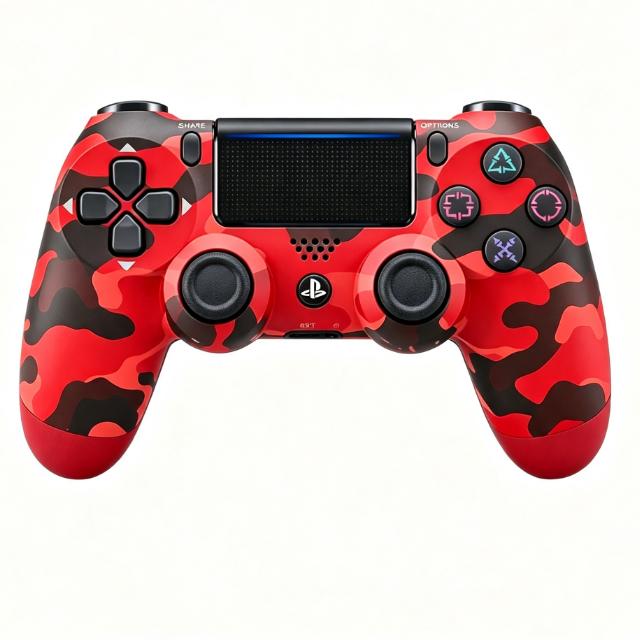 Kabelloser Bluetooth-Controller für PS4, Dual-Motoren Dual-Vibrations-Gamepad Kompatibel mit PS4
