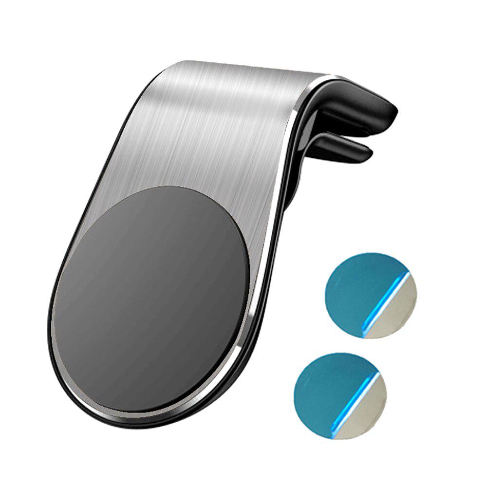 Auto Telefon Halter Für Telefon Im Auto Mobile Unterstützung Magnetische Telefon Halterung Ständer Für Tablets Und Smartphones Suporte Telefone silber