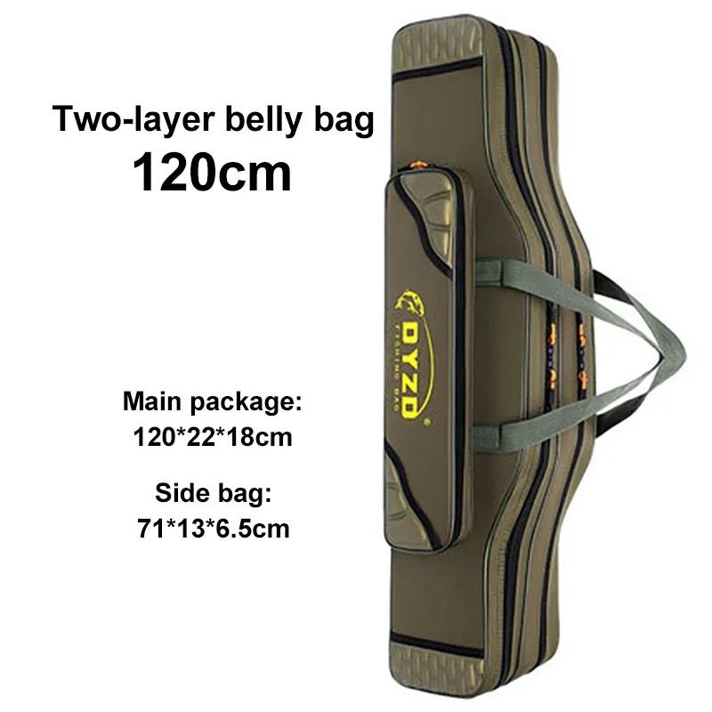 2/3/4 schicht 70CM-130CM Protable Faltbare Angelrute Träger Tasche Fisch Pole Werkzeug Lagerung Tasche fall Wasserdicht Angelgerät XA81G