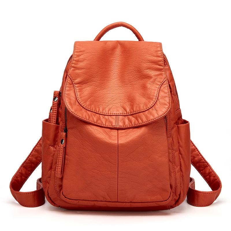Hochwertiger Damen-Rucksack aus PU-Leder, lässiger Studenten-Rucksack, große Kapazität, Designer-Reiserucksack, Schultaschen für Mädchen im Teenageralter