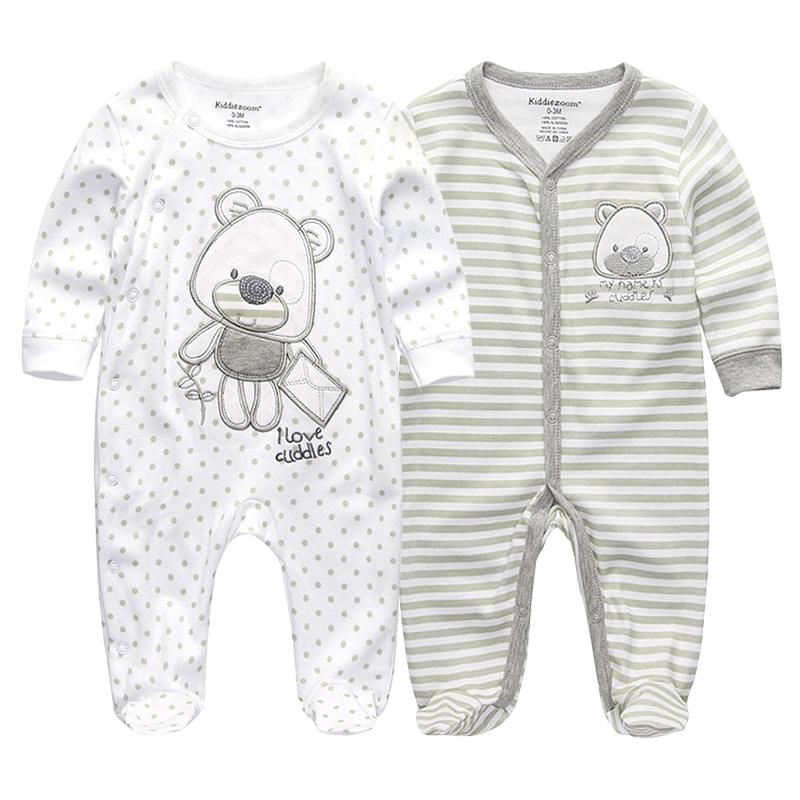 Baby Jungen Kleidung Mädchen Neugeborenen Kleidung Baumwolle Strampler Kleidung 3M weiß