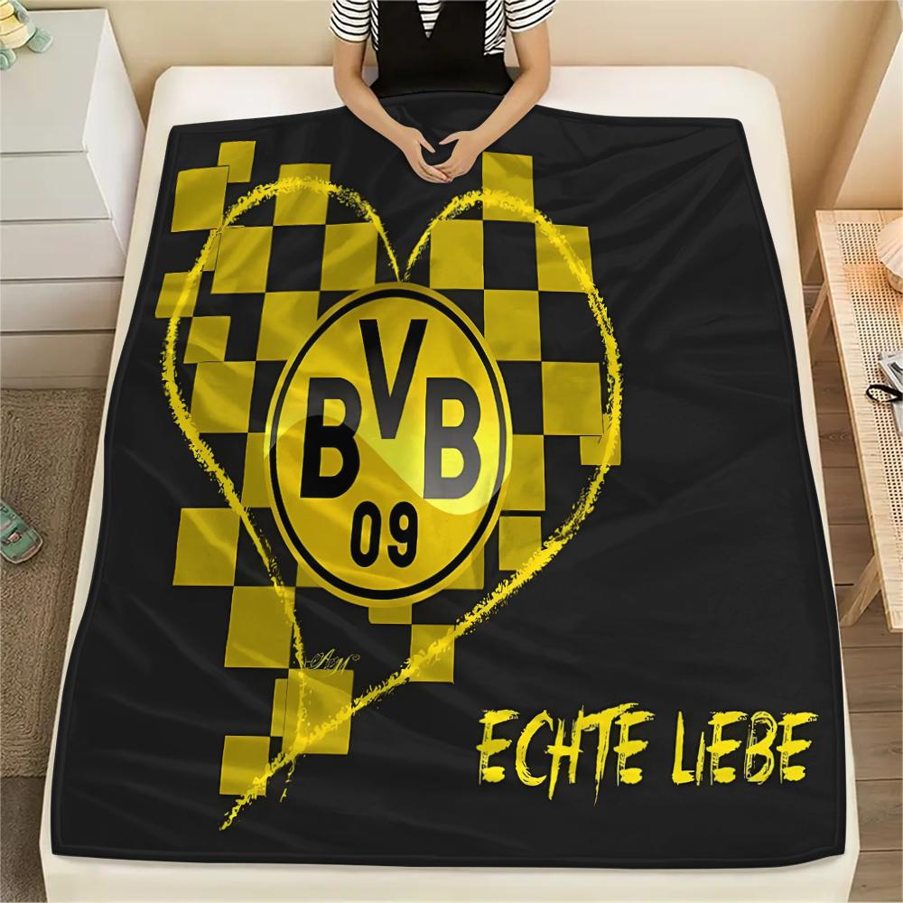 1 Stück BVB Print Flanelldecke, Hohe Qualität für alle Jahreszeiten, Heimdekoration, Wärme und Komfort, Perfekt für Weihnachtsgeschenke 130cm x 150cm