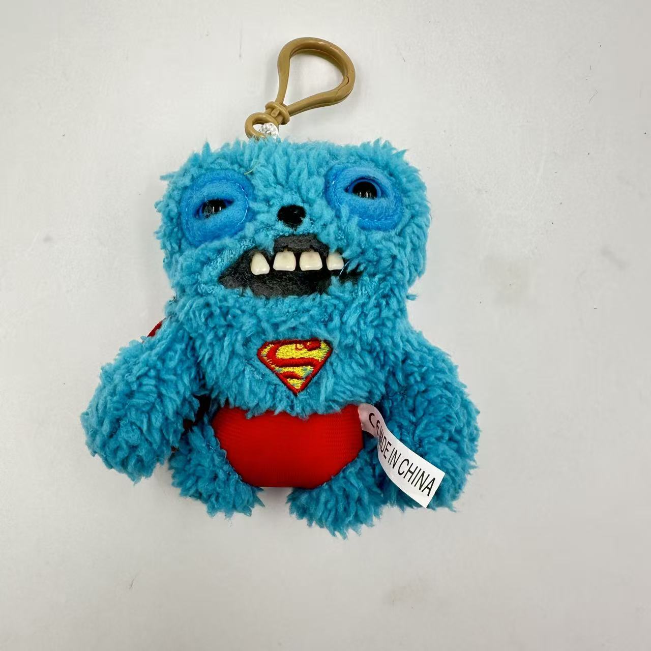 Fuggler Lustige Hässliche Monster Plüschtiere Schlüsselanhänger Kawaii Fuggler Monster Kaninchen Niedliche Stofftiere Puppen Anhänger Geschenke Kind 12cm 12cm blue