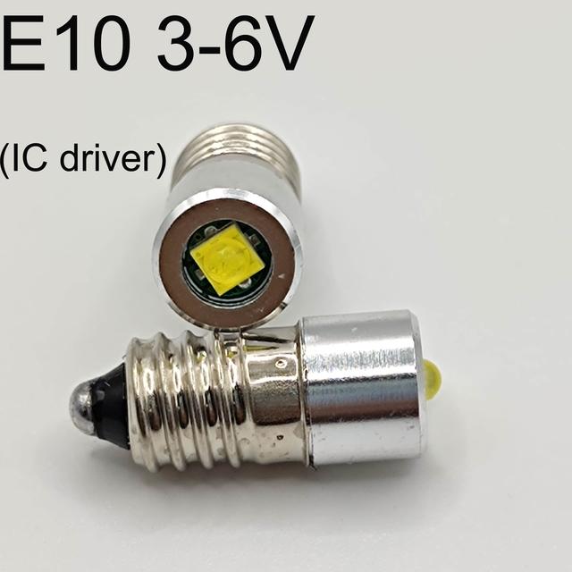 P13 .5s E10 3w 3v 4 .5v 6v Led Lampe Birne Taschenlampe Ersatzbirne Taschenlampe Notlichtbirnen Arbeit 3 -9 Zellen 12v 18v 24v 2PCS LOT