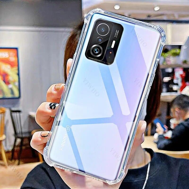 Für Xiaomi 11T Clear Phone Soft Case HD Transparent für Xiaomi 11 T 6,67 21081111RG Stoßfest Anti-Scratch Covers Shell Sicherheit For Xiaomi 11T reinfarbig