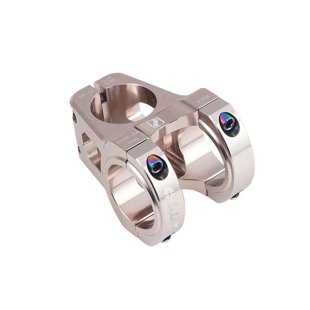 31,8*35mm Kurze MTB Vorbauten Fahrrad Aluminium Legierung Lenker Vorbau für Rennrad Mountainbike silber