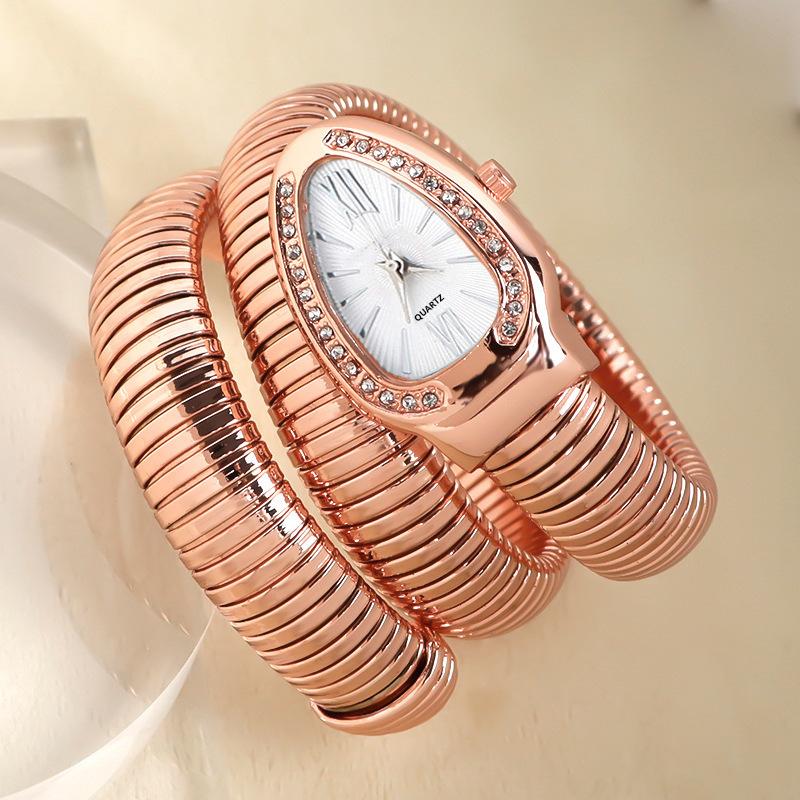 Luxus Damen Quarz Uhr Mode Gold Damen Uhren Uhr Hochwertiges Armband Armbanduhr rose gold