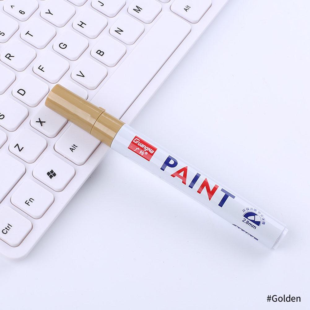Textmarker fluoreszierender Lackmarkerstift für LED-Schreibtafel, Malerei, Graffiti, Bürobedarf goldgelb