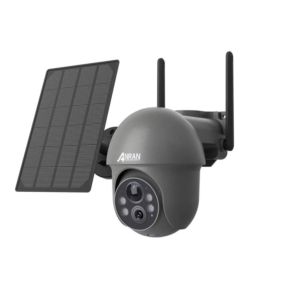 Vstarcam 5MP Solar Sicherheits-WLAN-Kamera Außen Kabellos Überwachung Flutlicht Bewegungserkennung Farb-Nachtsicht Fernansicht mit 360°-Ansicht Only Camera(Not TF Card)