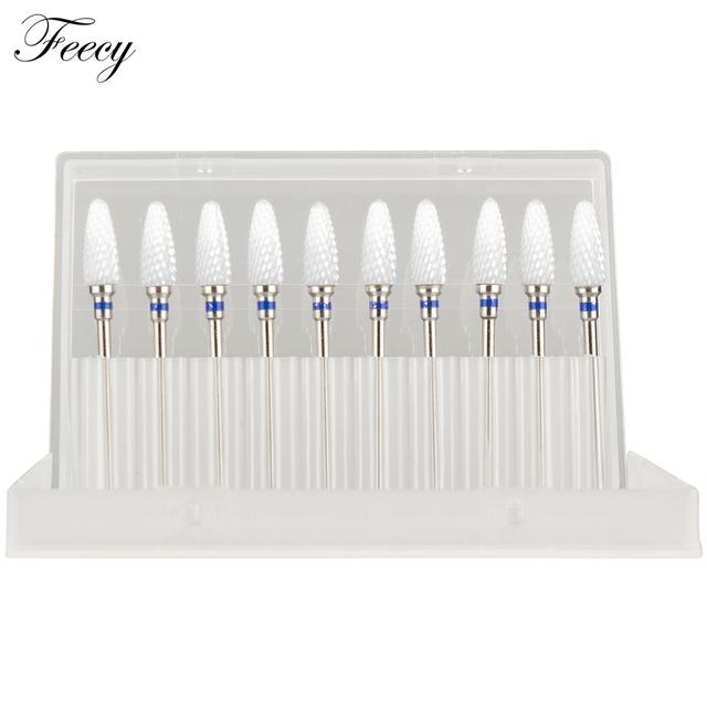 Fräser für Maniküre-Set, 10 Stück, Nagelbohrer für elektrische Bohrmaschine, Maniküre-Maschine, Fräser zum Entfernen von Gel-Lack