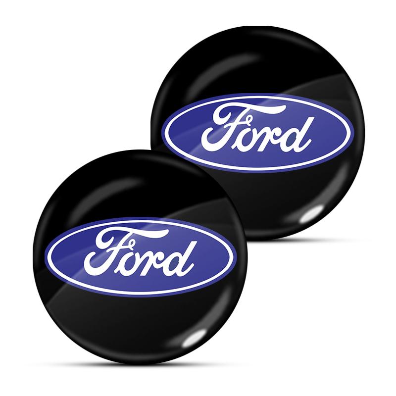 Auto Schloss Schlüsselloch Aufkleber Türschloss Schutz Autoaufkleber für Ford Mustang Mondeo Focus Fiesta Escape Kuga Ecosport Ranger 2Pcs Ford