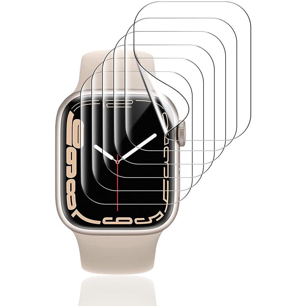 10PCS Displayschutzfolie für Apple Watch 8 Ultra 7 6 5 4 SE Iwatch 41MM 45MM 40MM 44MM 49MM 42MM 41 45 40 44 49 MM Schutzfolie Schutzzubehör For Apple Watch Series 10 46mm reinfarbig