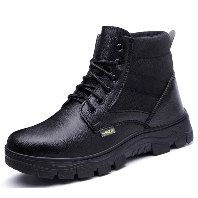 Mode Herren Sicherheitsschuhe Lederstiefel Durchstichsichere Arbeitsschuhe Stahlkappenschuhe Sicherheitsschuhe Industrieschuhe Winterstiefel Unzerstörbar 42
