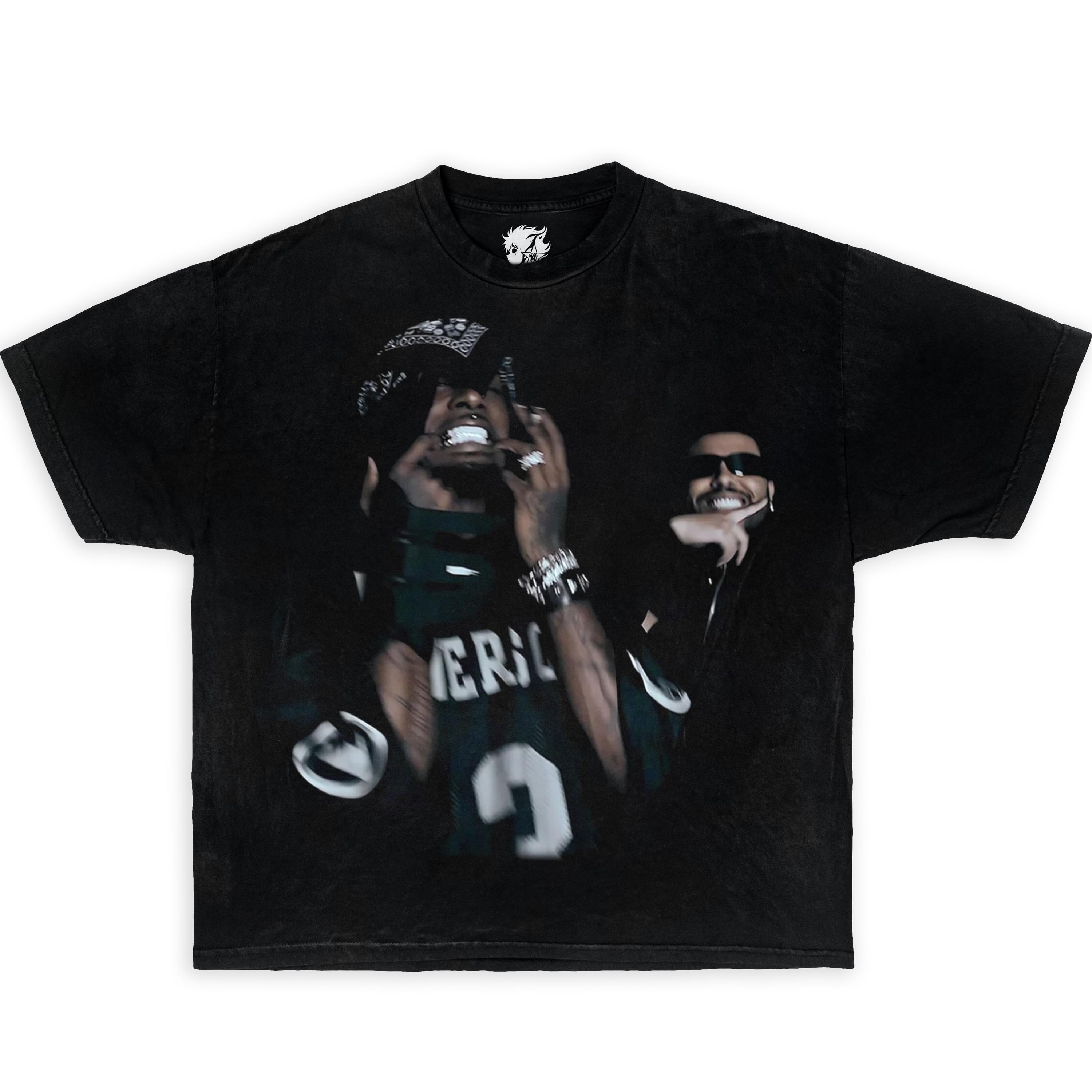 2025 Sommer Playboi Carti The Weeknd Streetwear Boxy T-Shirt Y2K Shirts Grafik T-Shirts Oversized T-Shirts Rap Shirts Tour T-Shirt 3XL